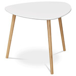 Konferenční stolek 55x55x45cm, mdf, bílá, AF-1134 WT