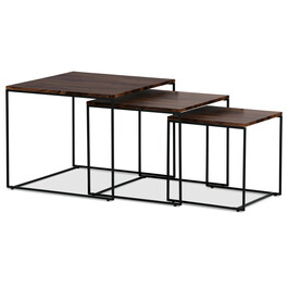 Konferenční stolek 60x60x51cm, mdf, ořech, AF-3008 WAL