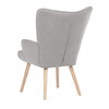 Křeslo ušák, šedá, látka bouclé, AK-309 GREY2