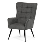 Křeslo ušák, šedá AK-315 GREY2
