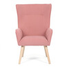 Křeslo ušák, růžová, manšestrová látka, AK-314 PINK2