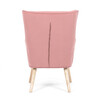 Křeslo ušák, růžová, manšestrová látka, AK-314 PINK2