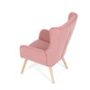 Křeslo ušák, růžová, manšestrová látka, AK-314 PINK2