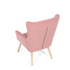 Křeslo ušák, růžová, manšestrová látka, AK-314 PINK2