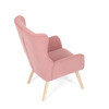 Křeslo ušák, růžová, manšestrová látka, AK-314 PINK2