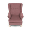 Křeslo ušák, růžová látka, AK-388 PINK2