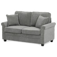 Dvoumístná pohovka, šedá, manšestrová látka, ASB-4170 GREY2