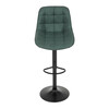 Barová židle, zelená, látka,AUB-V3066 GRN3