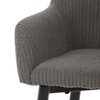 Barová židle, šedá, látka,AUB-V4009 GREY6