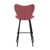 Barová židle, červená, látka,AUB-1068 RED2