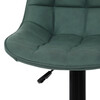 Barová židle, zelená, látka,AUB-V3066 GRN3