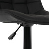 Barová židle, černá, látka,AUB-V3066 BK3