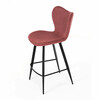 Barová židle, červená, látka,AUB-1068 RED2