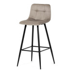 Barová židle, hnědá, látka,AUB-X7015 CAP2