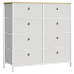 Komoda 80x30x82cm, kov, bílá, AUK-E1024 WT