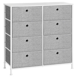 Komoda 80x30x82cm, kov, šedá, AUK-E1024 GREY