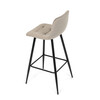 Barová židle, hnědá, látka,AUB-X7015 CAP2