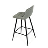 Barová židle, zelená, látka,AUB-X7015 GRN2