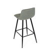 Barová židle, zelená, látka,AUB-X7015 GRN2