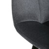 Barová židle, šedá, látka,AUB-X7015 GREY2