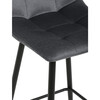 Barová židle, šedá, látka,AUB-X7015 GREY2