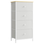 Komoda 45x30x92cm, mdf, bílá, AUK-E1031 WT