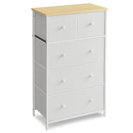 Komoda 56x30x93cm, kov, bílá, AUK-E1051 WT