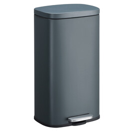 Koš na odpadky, kov, černá, AUK-E1103 BK
