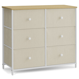 Komoda 80x30x71cm, kov, béžová, AUK-E1033 WT