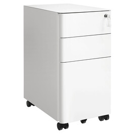 Kancelářský kontejner 30x46x59cm, kov, bílá, AUK-E1130 WT