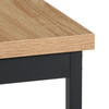 Jídelní set s 2 lavicemi, 110x60x75cm, mdf, dub, AUT-G1175 OAK