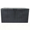 Zahradní úložný box 112x49x54cm, plast, šedá, 280l, AZB-G2075 GREY