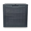 Zahradní úložný box 56x43x53cm, plast, šedá, 120l, AZB-G2035 GREY