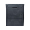 Zahradní úložný box 56x43x53cm, plast, šedá, 120l, AZB-G2035 GREY