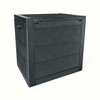 Zahradní úložný box 56x43x53cm, plast, šedá, 120l, AZB-G2035 GREY