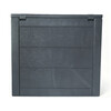 Zahradní úložný box 56x43x53cm, plast, šedá, 120l, AZB-G2035 GREY