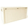 Zahradní úložný box 112x49x54cm, plast, béžová, 280l, AZB-G2075 CRM