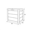 Zahradní úložný box 56x43x53cm, plast, béžová, 120l, AZB-G2035 CRM