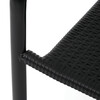 Zahradní židle, kov, plast, černá, AZC-H1021 BK