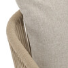 Zahradní židle, hliník, látka, béžová, AZC-C1179 CRM