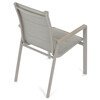 Zahradní židle, hliník, síťovina, béžová, AZC-S1110 GREY