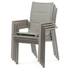 Zahradní židle, hliník, síťovina, béžová, AZC-S1110 GREY