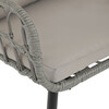 Zahradní židle, kov, polyratan, šedá, AZ-F1406 GREY
