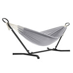 Houpací síť, 300x90x95cm, látka, šedá, AZL-E1201 GREY