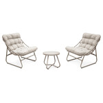 Zahradní set 1+2, kov, krémová, AZS-L1210 CRM