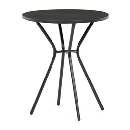 Zahradní stůl 60x60cm, kov, plast, černá, AZT-H1021 BK