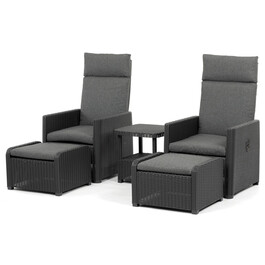 Zahradní set 1+2, polyratan, šedá, AZS-L2665 GREY