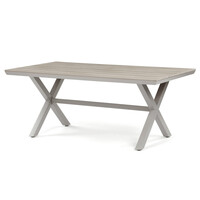 Zahradní stůl 180x100cm, hliník, polywood, béžová, AZT-S1510 OAK