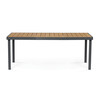 Zahradní stůl 190x90cm, hliník, polywood, šedá, AZT-W1408 GREY