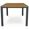 Zahradní stůl 90x90cm, kov, polywood, hnědá, AZT-S1209 OAK